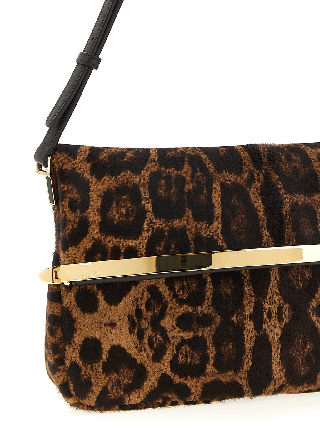 Tod's Brown Calfskin Shoulder Bag