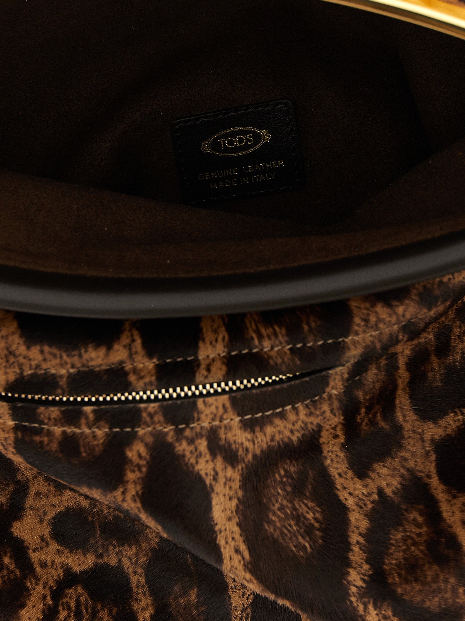 Tod's Brown Calfskin Shoulder Bag