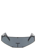 Rick Owens Black Stainless Steel Sunglasses