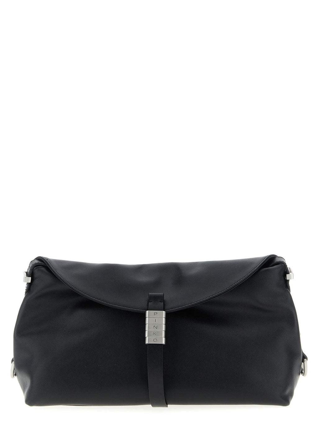 PINKO Black Goatskin Shoulder Bag