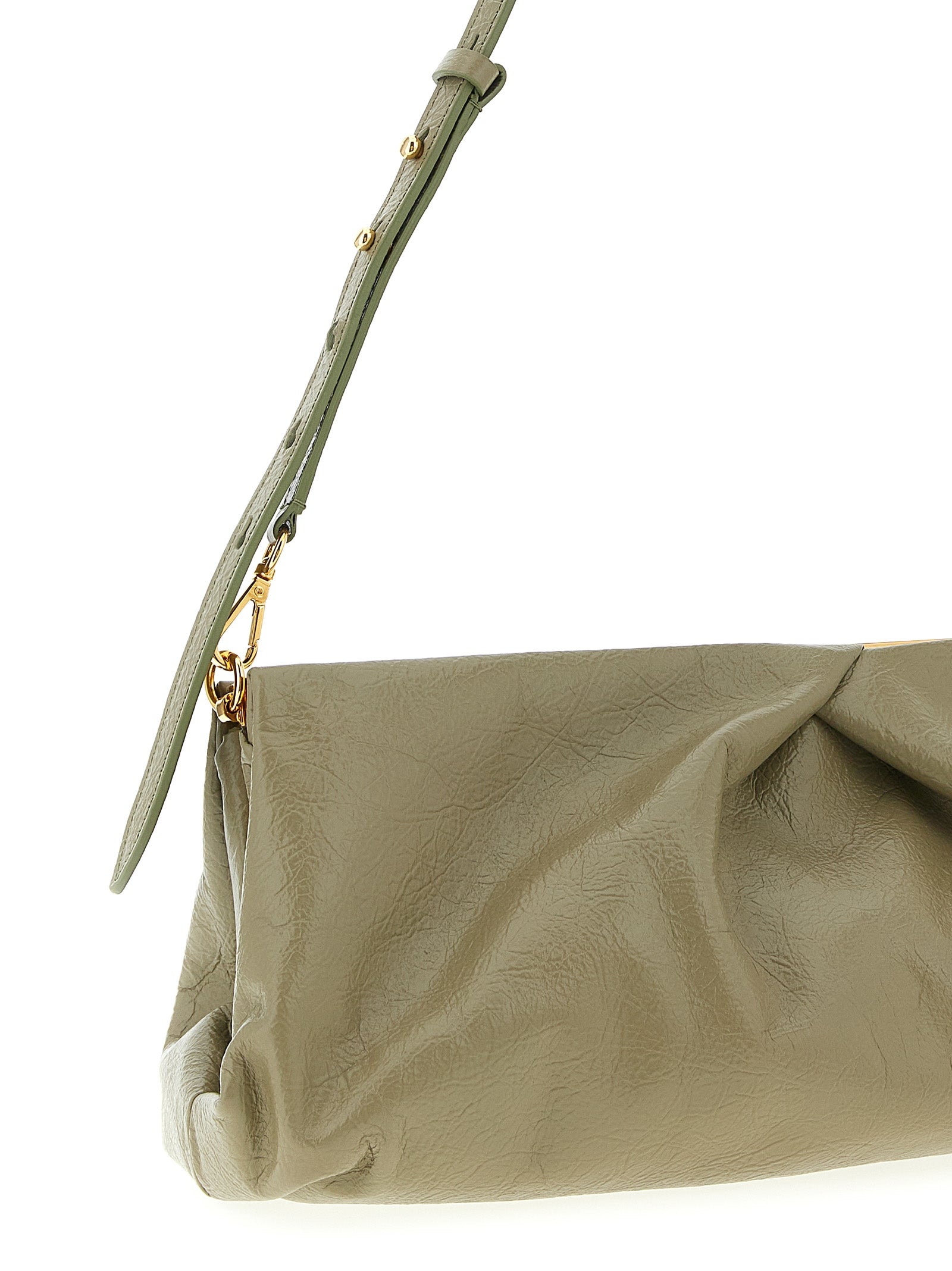 Dries Van Noten Bicolor Calfskin Clutch Bag