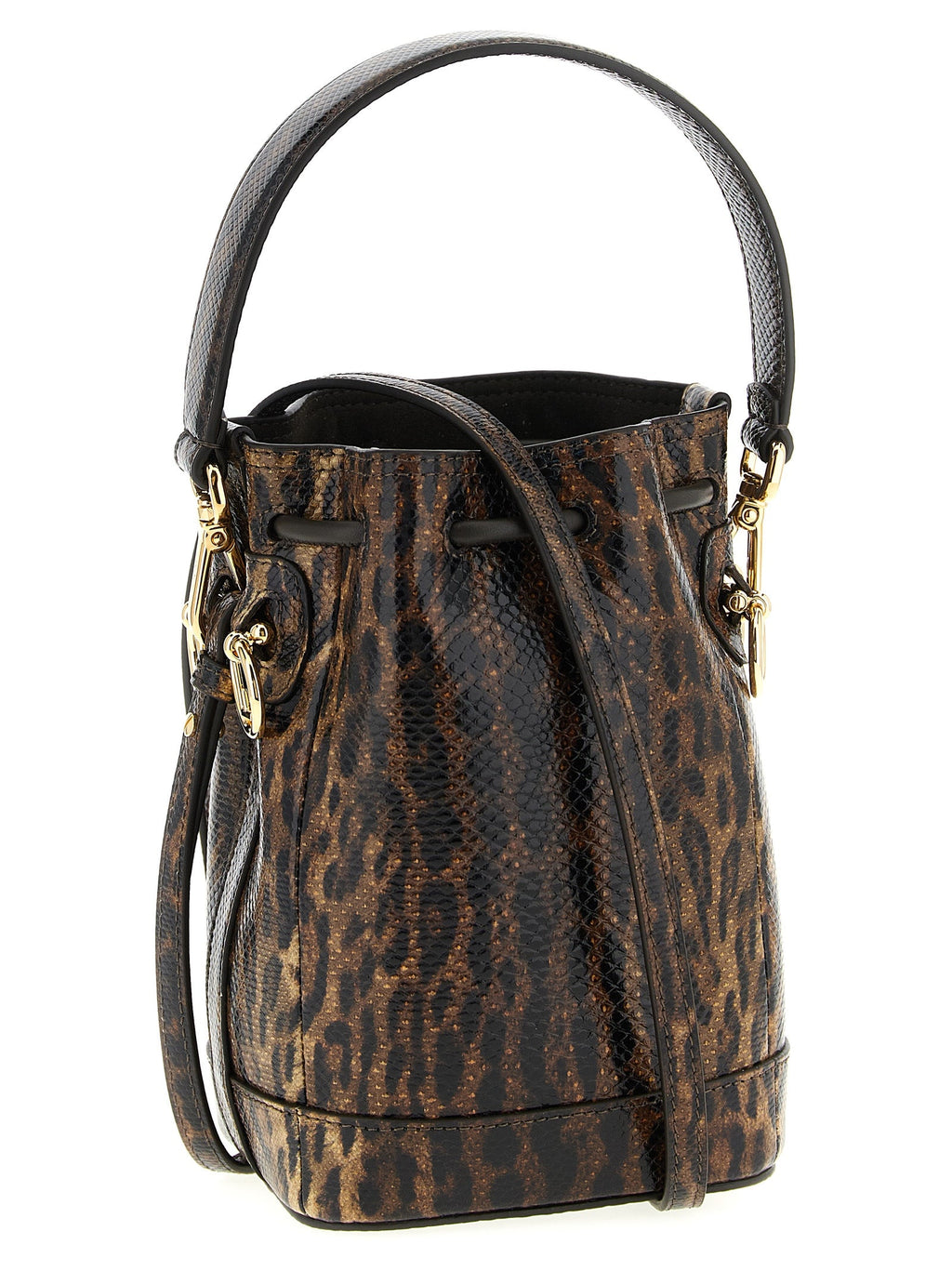 Fendi Brown Velvet Leather Handbag