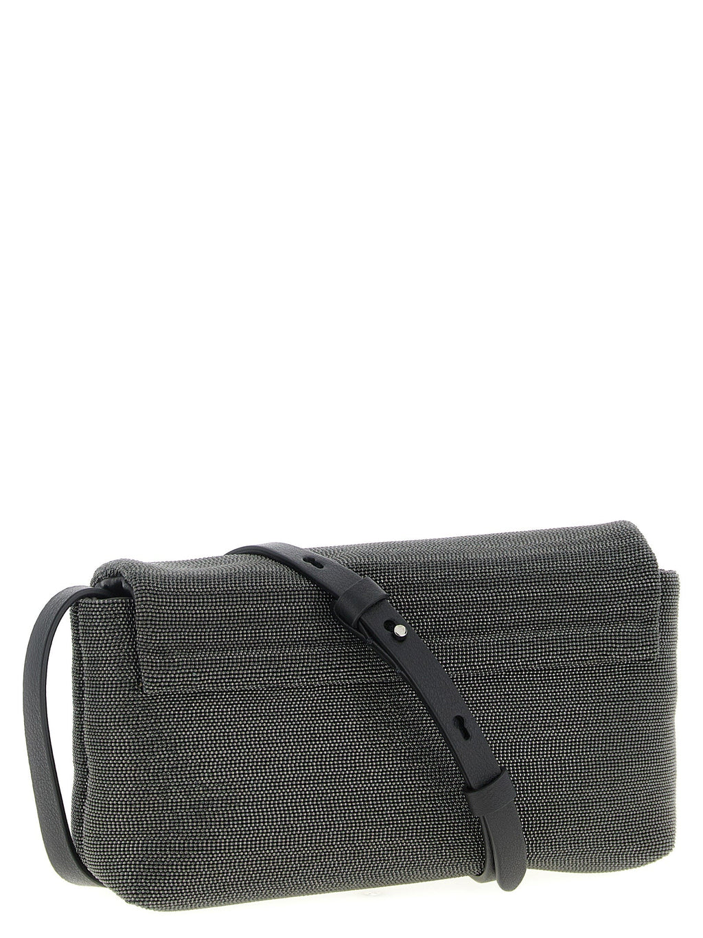 Brunello Cucinelli Black Leather Clutch Bag