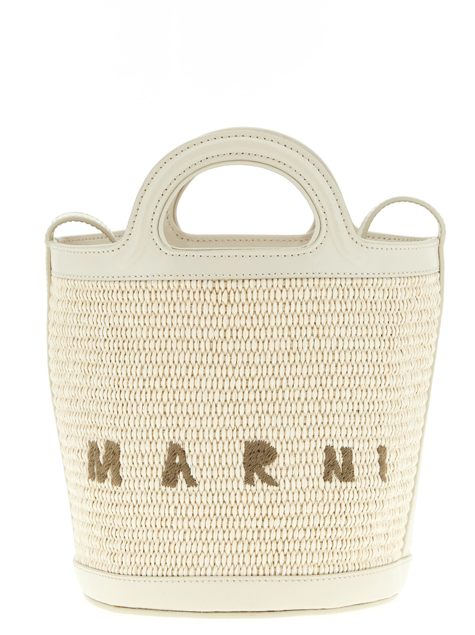 Marni White Cotton Handbag