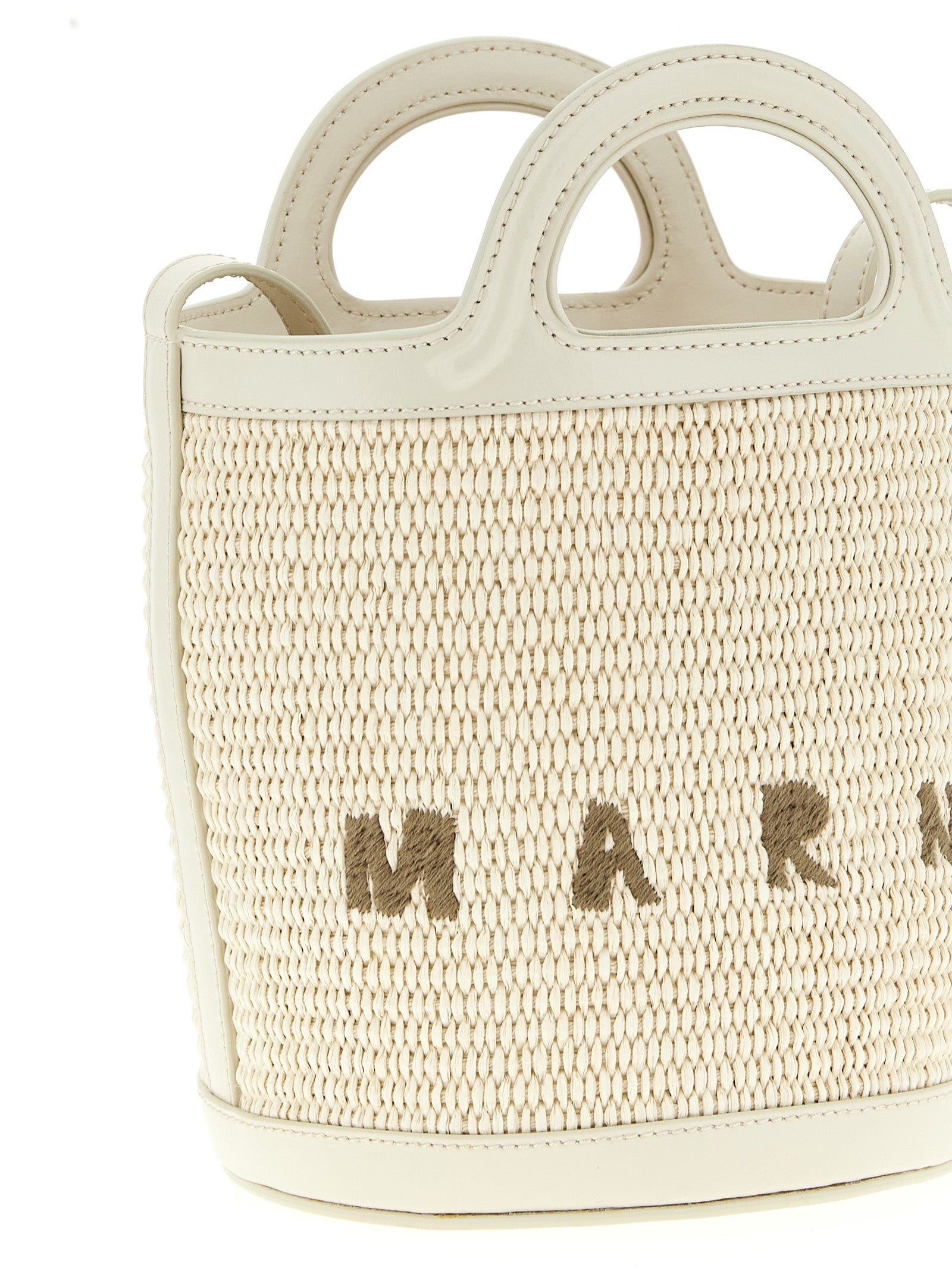 Marni White Cotton Handbag