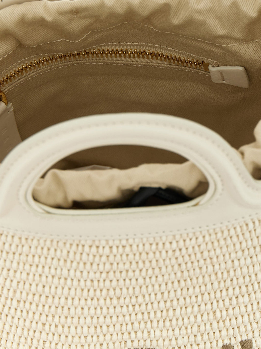 Marni White Cotton Handbag