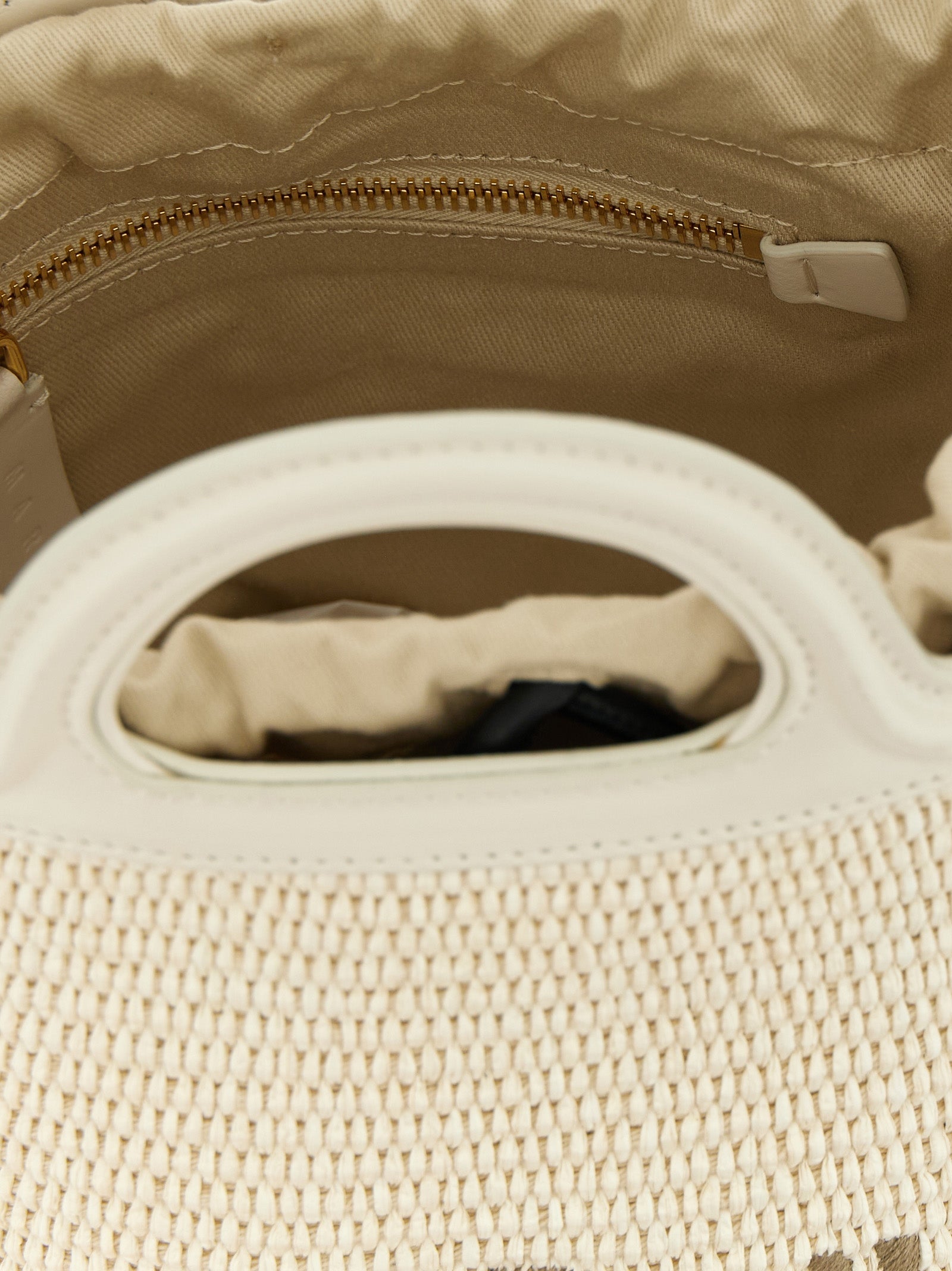 Marni White Cotton Handbag