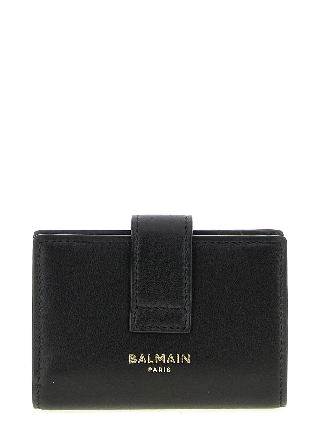 Balmain Black Lamb Leather Cardholder
