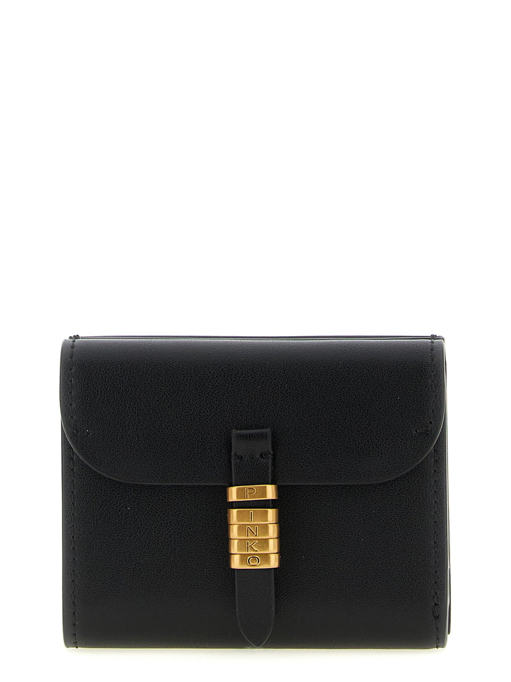 PINKO Black Cowhide Cardholder