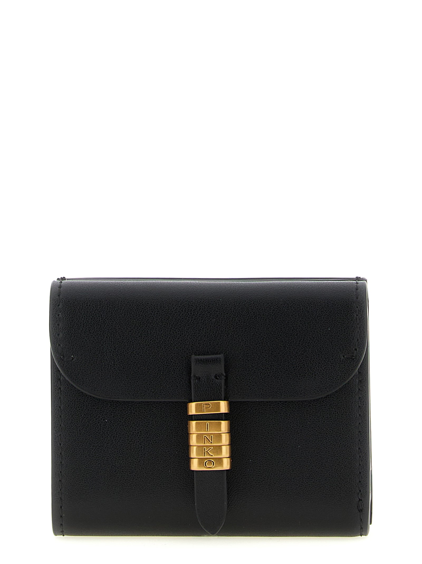 PINKO Black Cowhide Cardholder