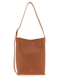 Jil Sander Brown Calfskin Shoulder Bag