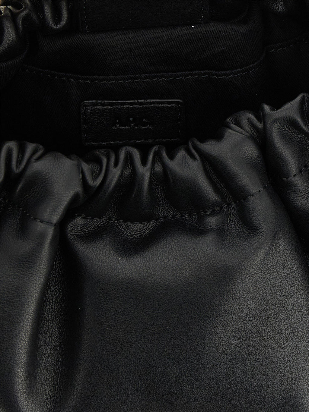 A.P.C. Black Polyethylene Shoulder Bag