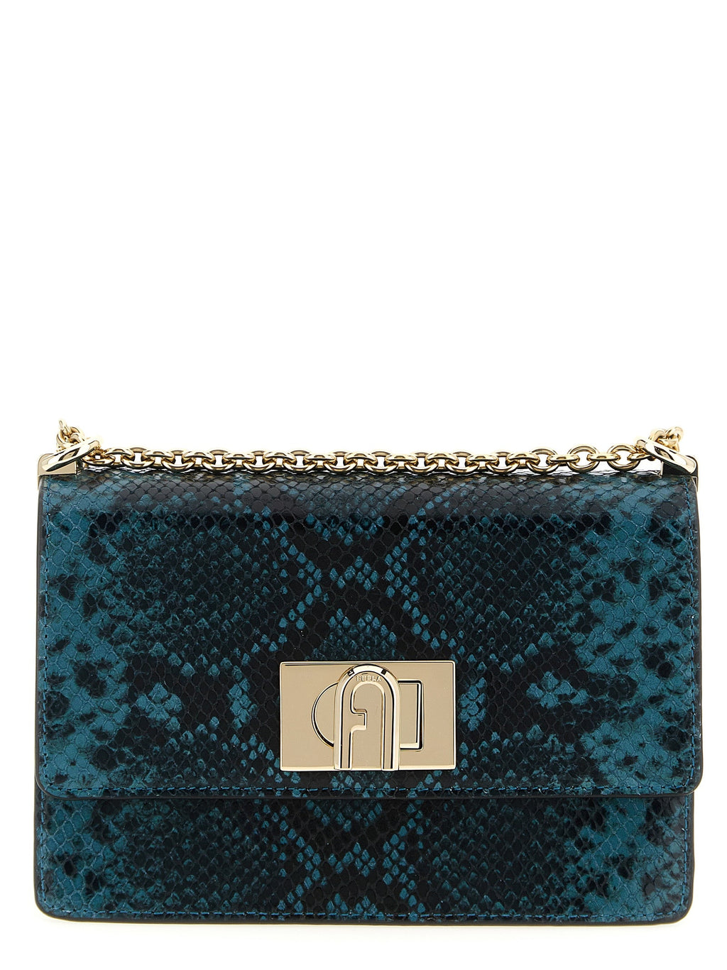 Furla Blue Goatskin Crossbody Bag