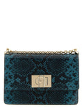 Furla Blue Goatskin Crossbody Bag