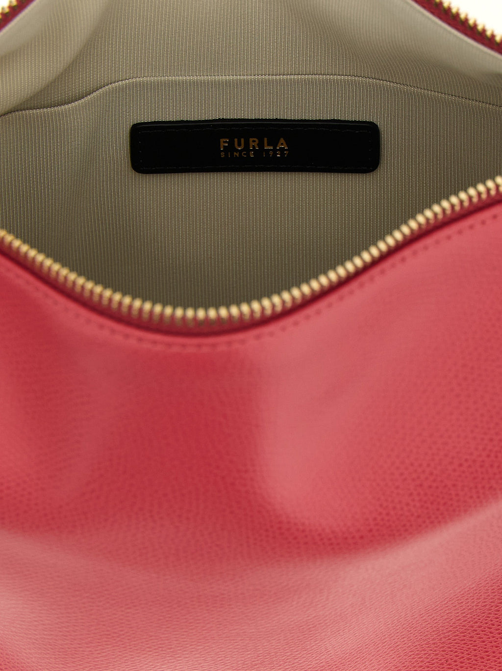 Furla Fuchsia Calfskin Shoulder Bag