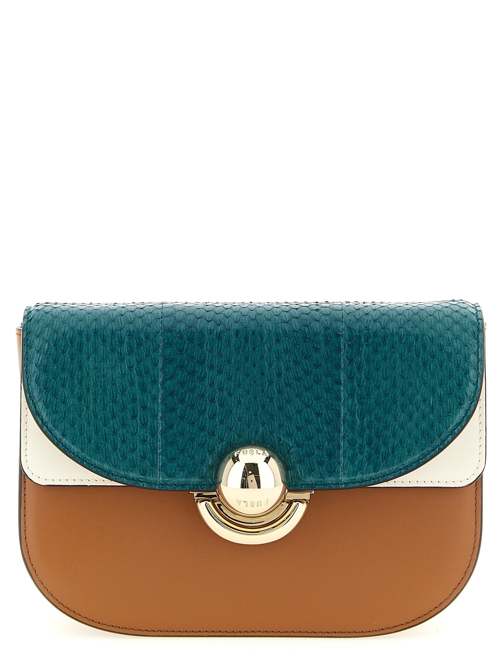 Furla Multicolor Lamb Leather Crossbody Bag