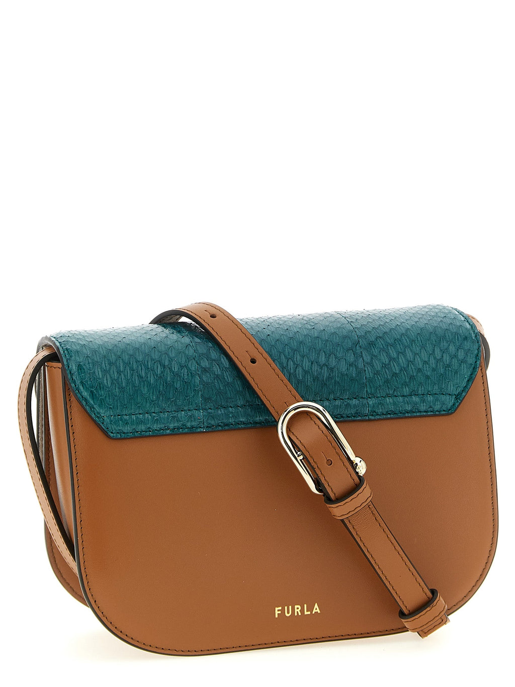 Furla Multicolor Lamb Leather Crossbody Bag