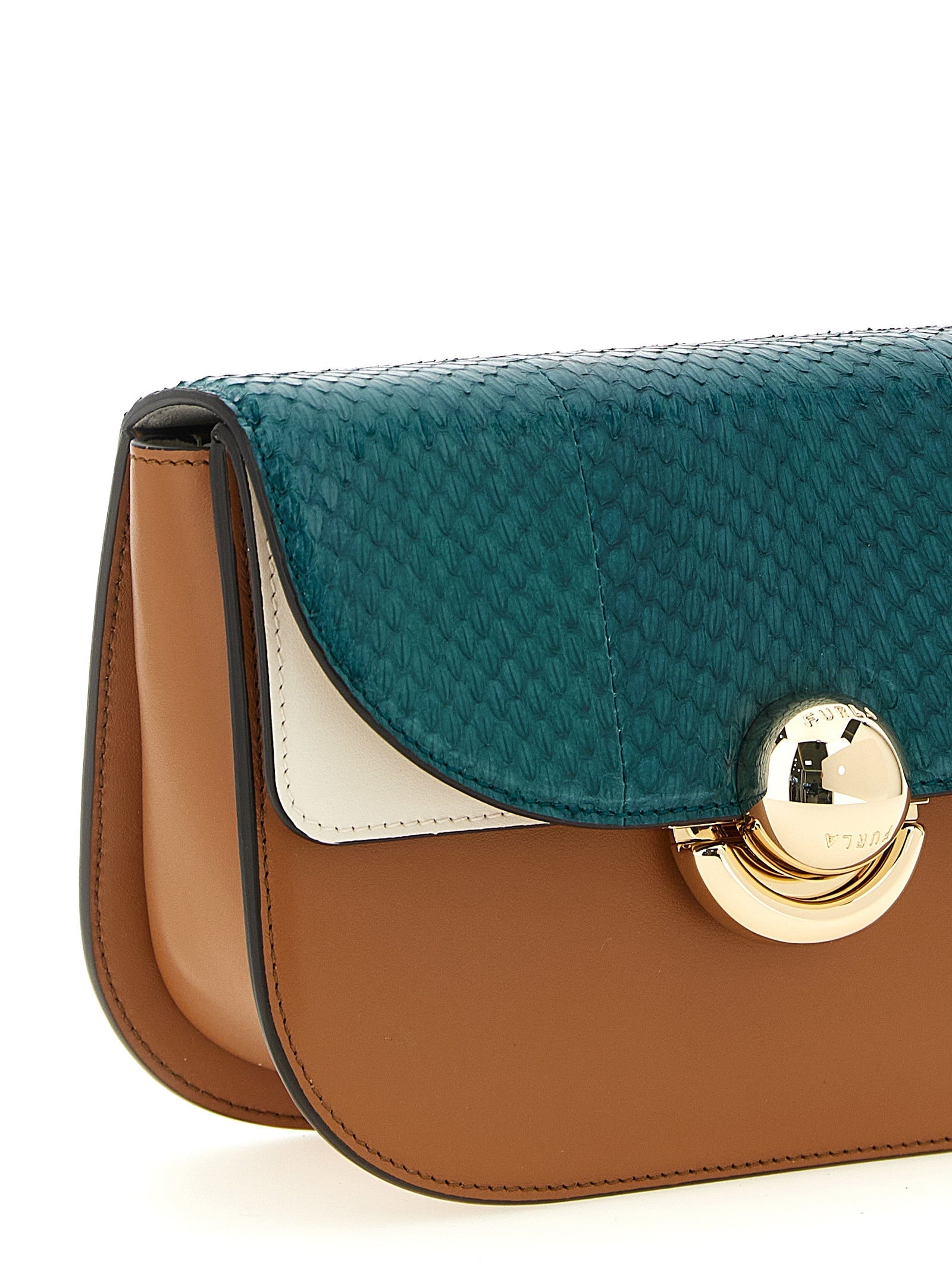 Furla Multicolor Lamb Leather Crossbody Bag