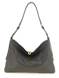 Furla Gray Calfskin Shoulder Bag