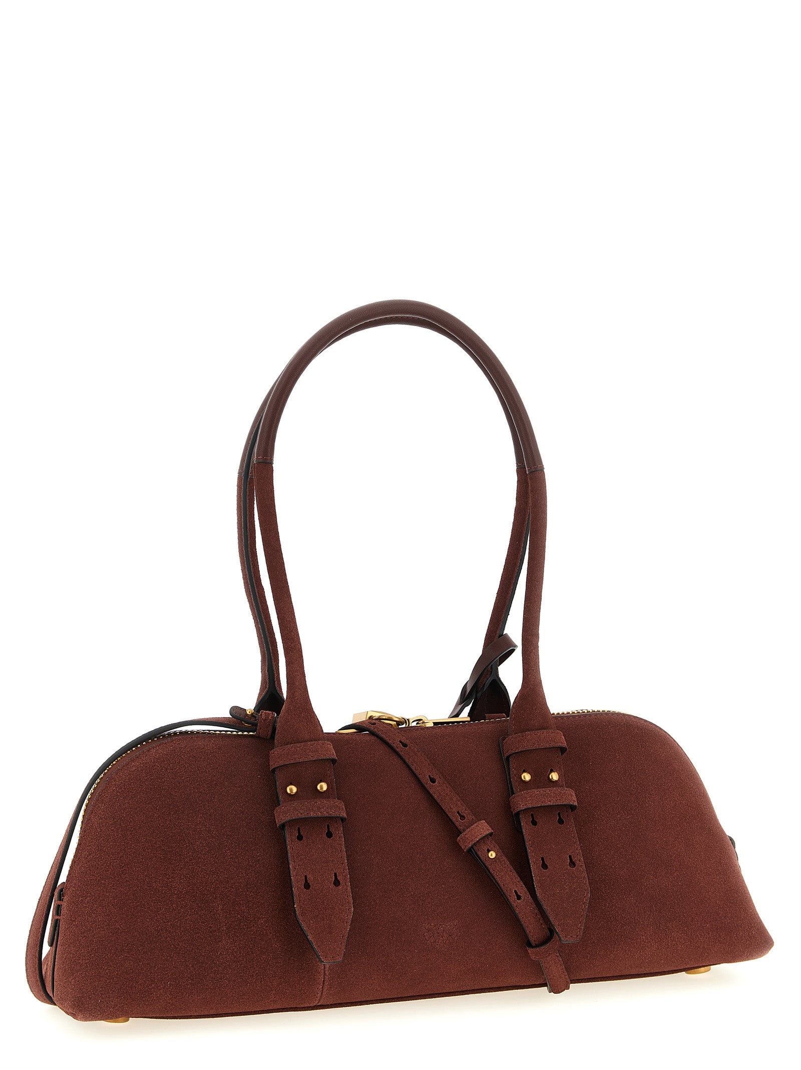PINKO Bordeaux Cowhide Shoulder Bag