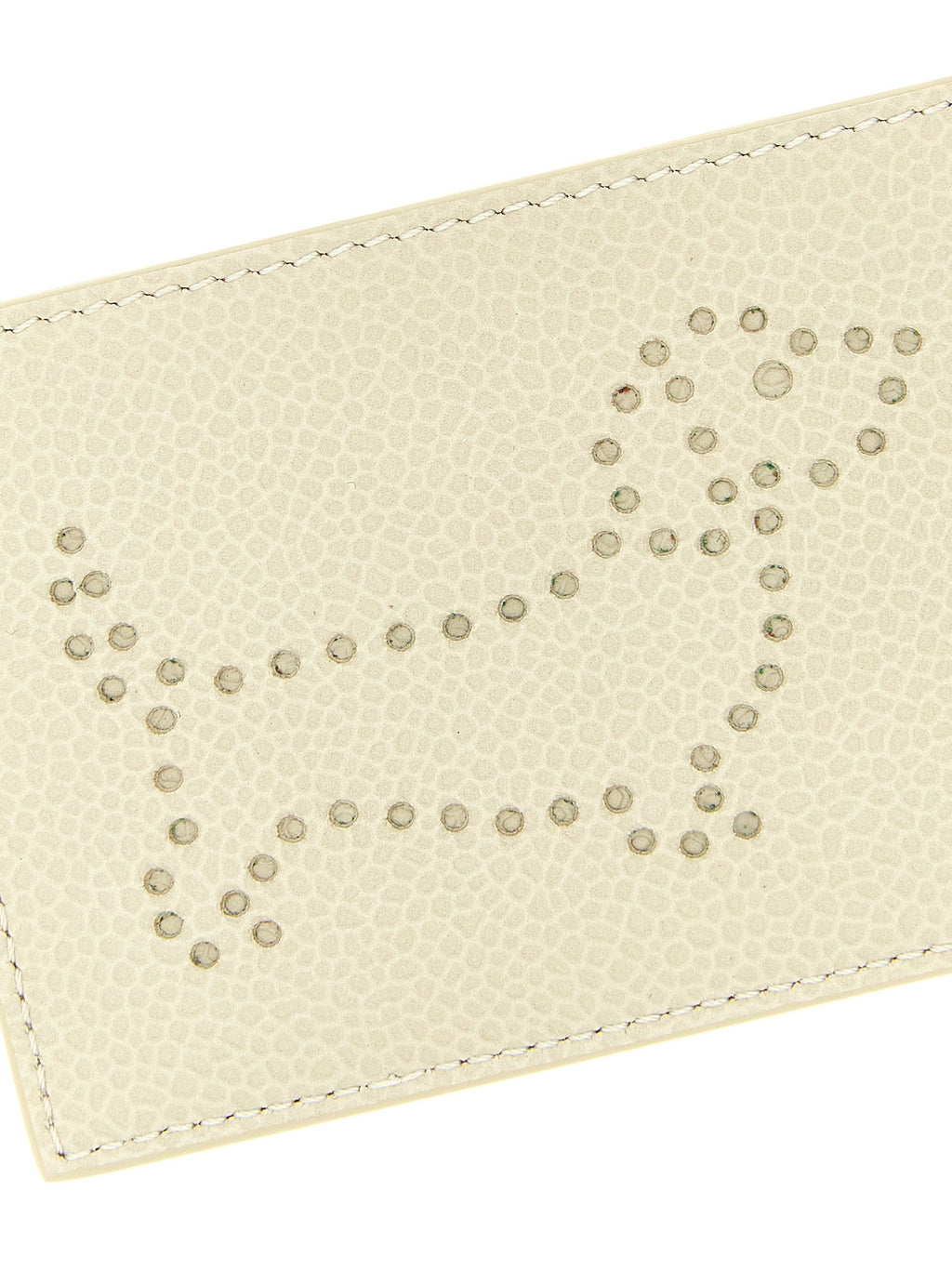 Thom Browne Beige Calfskin Cardholder