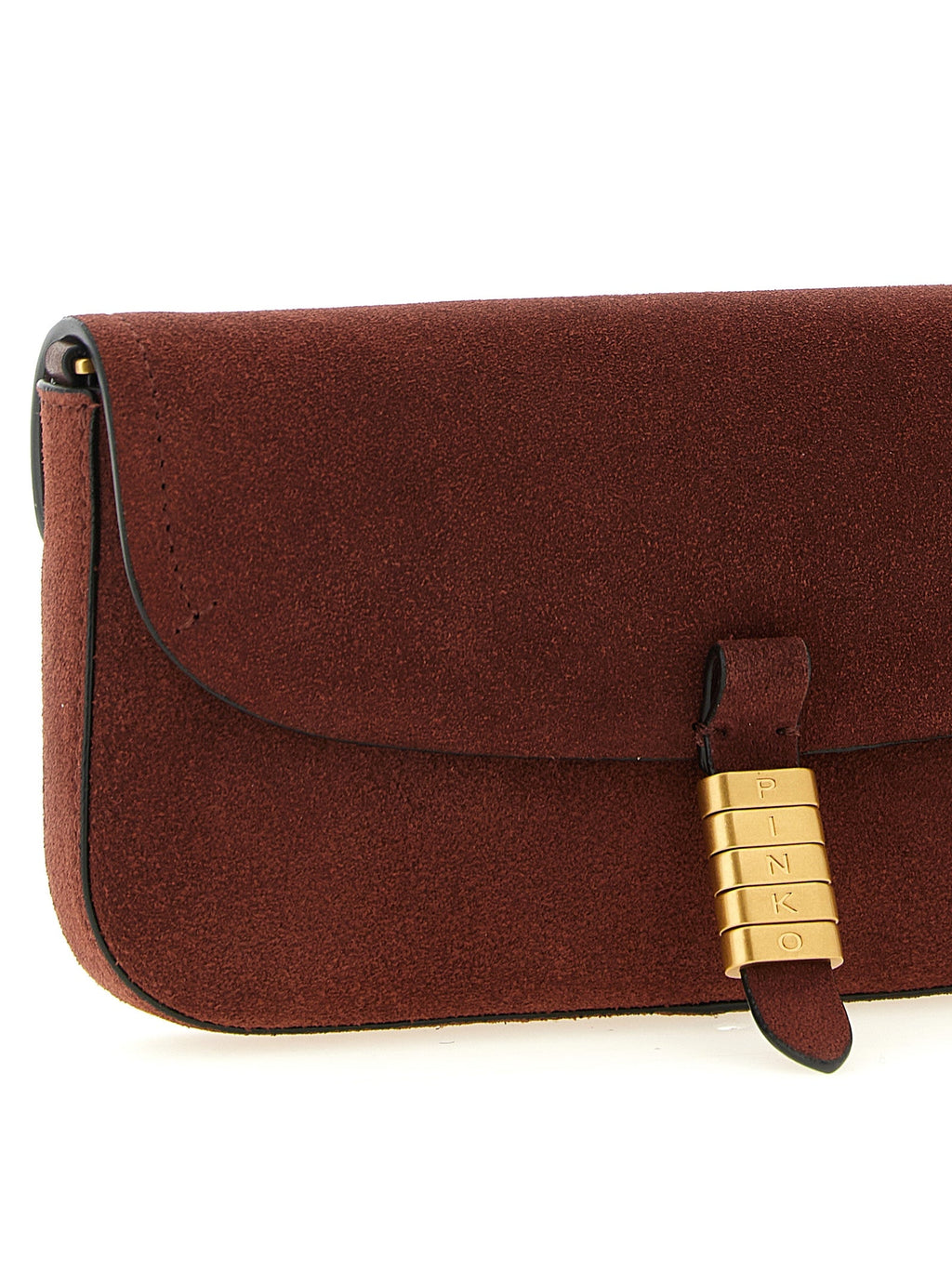 PINKO Bordeaux Cowhide Shoulder Bag