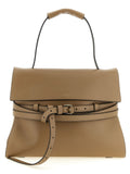 Moschino Beige Napa Leather / Calf Bos Taurus Shoulder Bag
