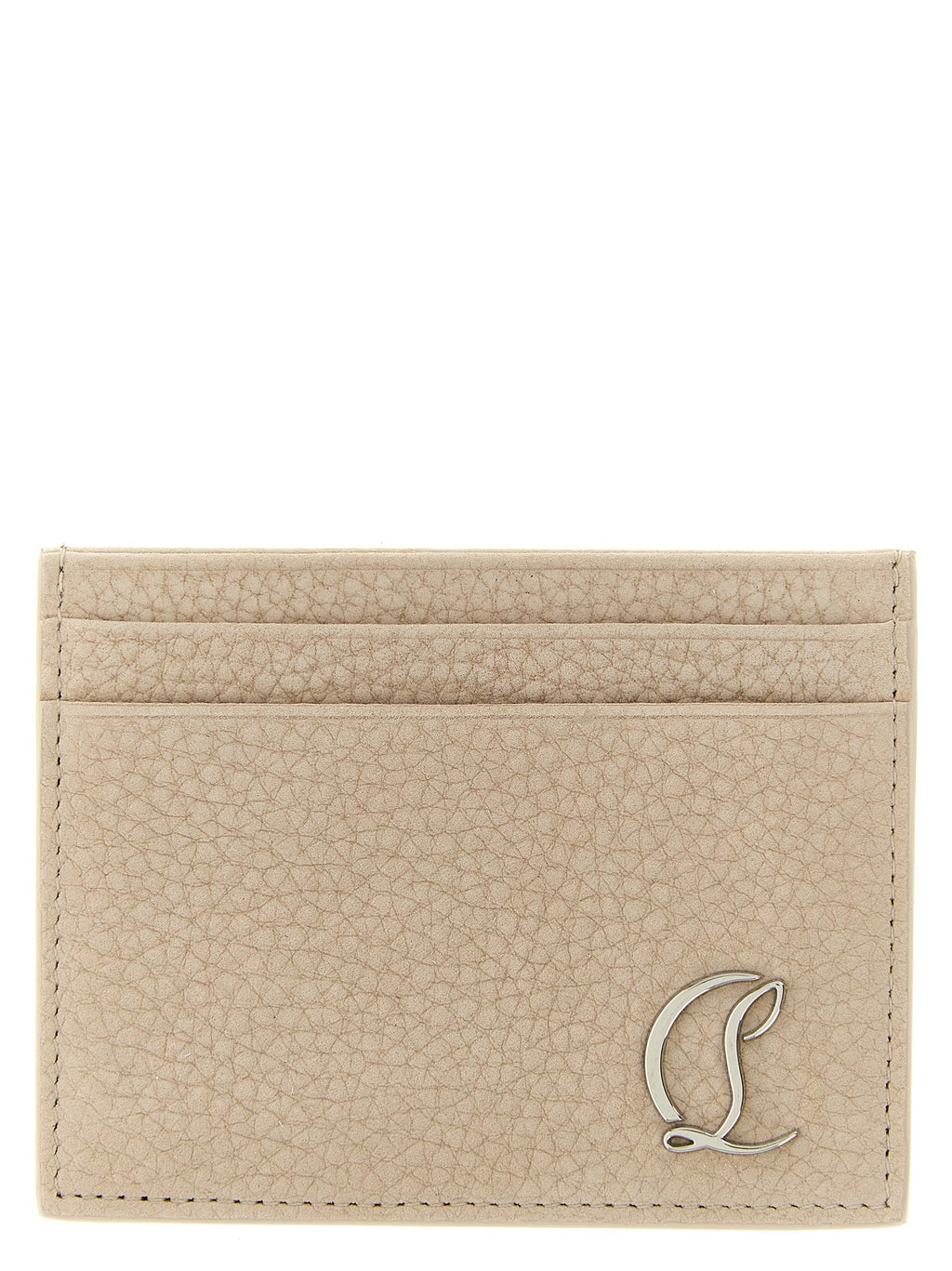 Christian Louboutin Beige Calfskin Cardholder