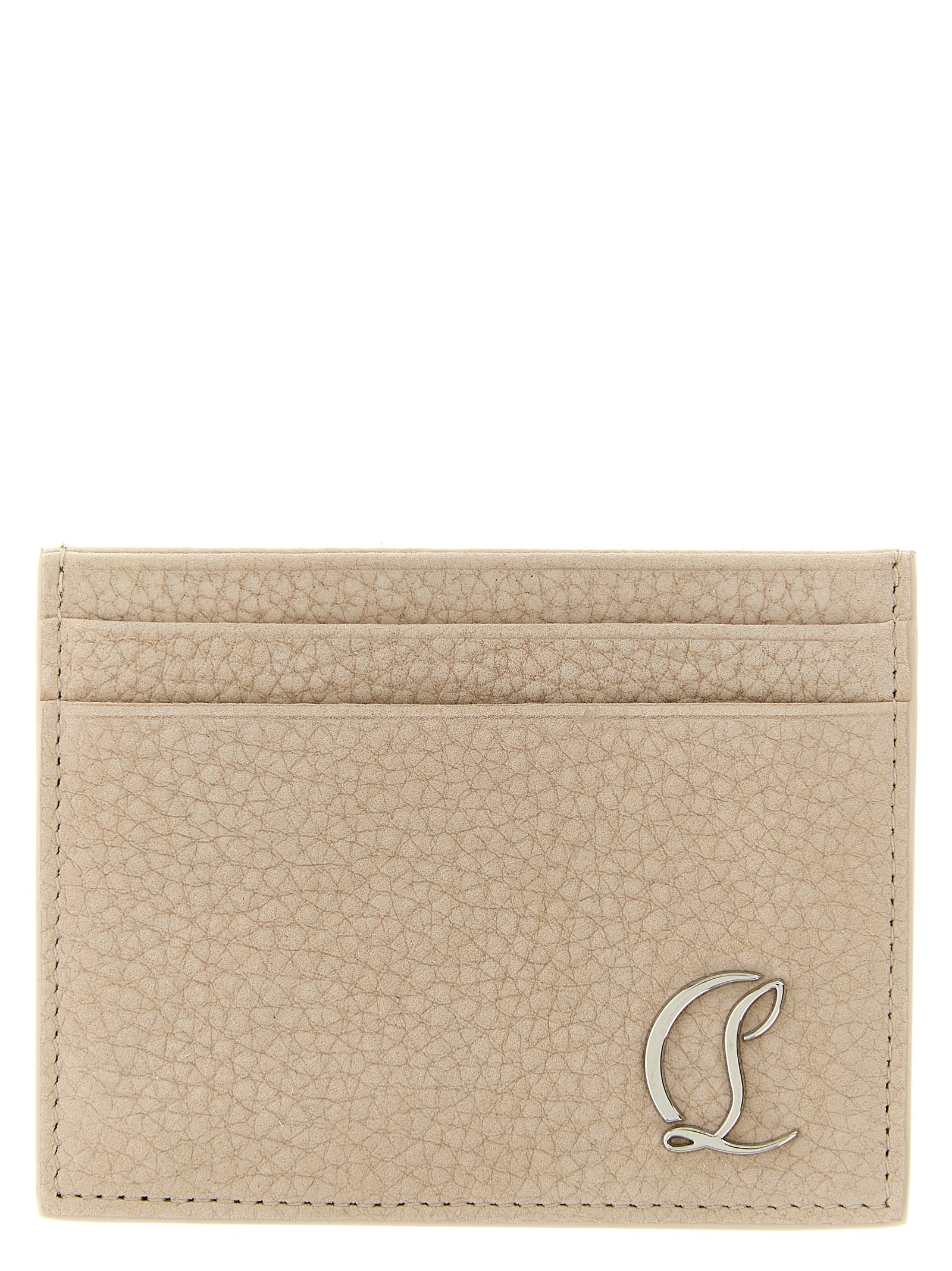 Christian Louboutin Beige Calfskin Cardholder