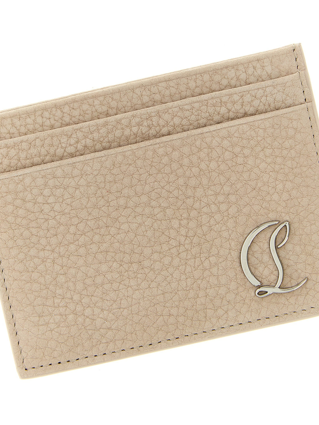 Christian Louboutin Beige Calfskin Cardholder