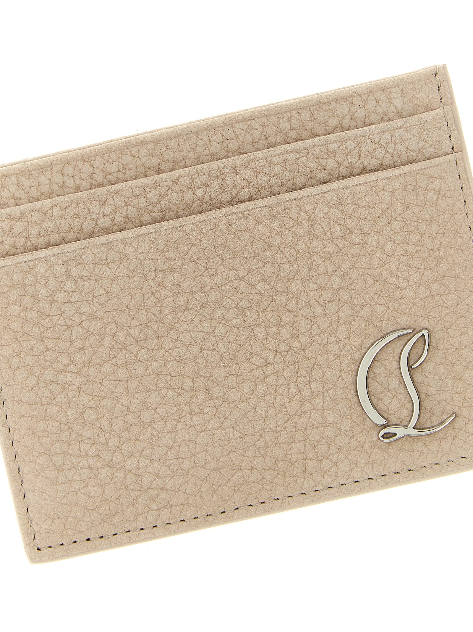 Christian Louboutin Beige Calfskin Cardholder