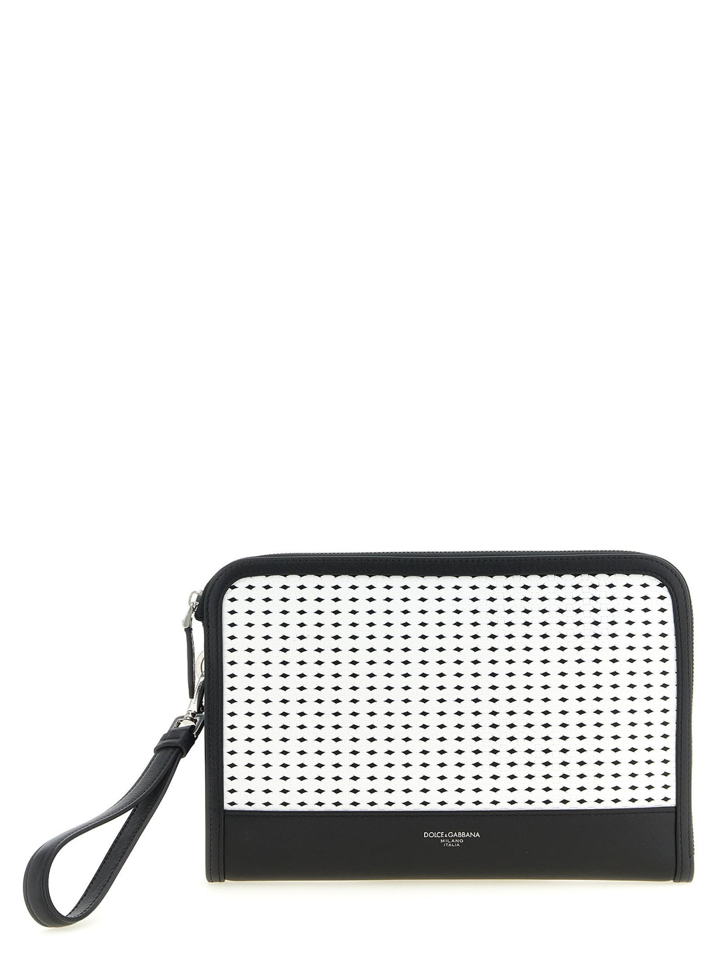 Dolce & Gabbana Bicolor Calfskin Clutch Bag
