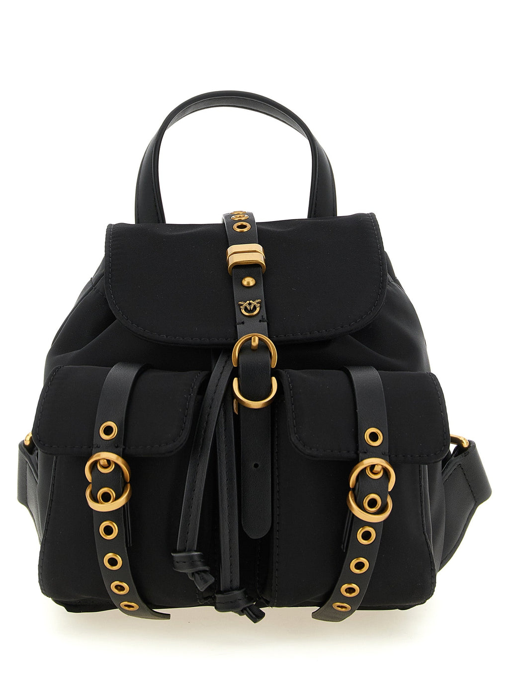 PINKO Black Polyamide Backpack