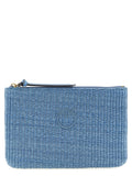 PINKO Blue Polypropylene Clutch Bag