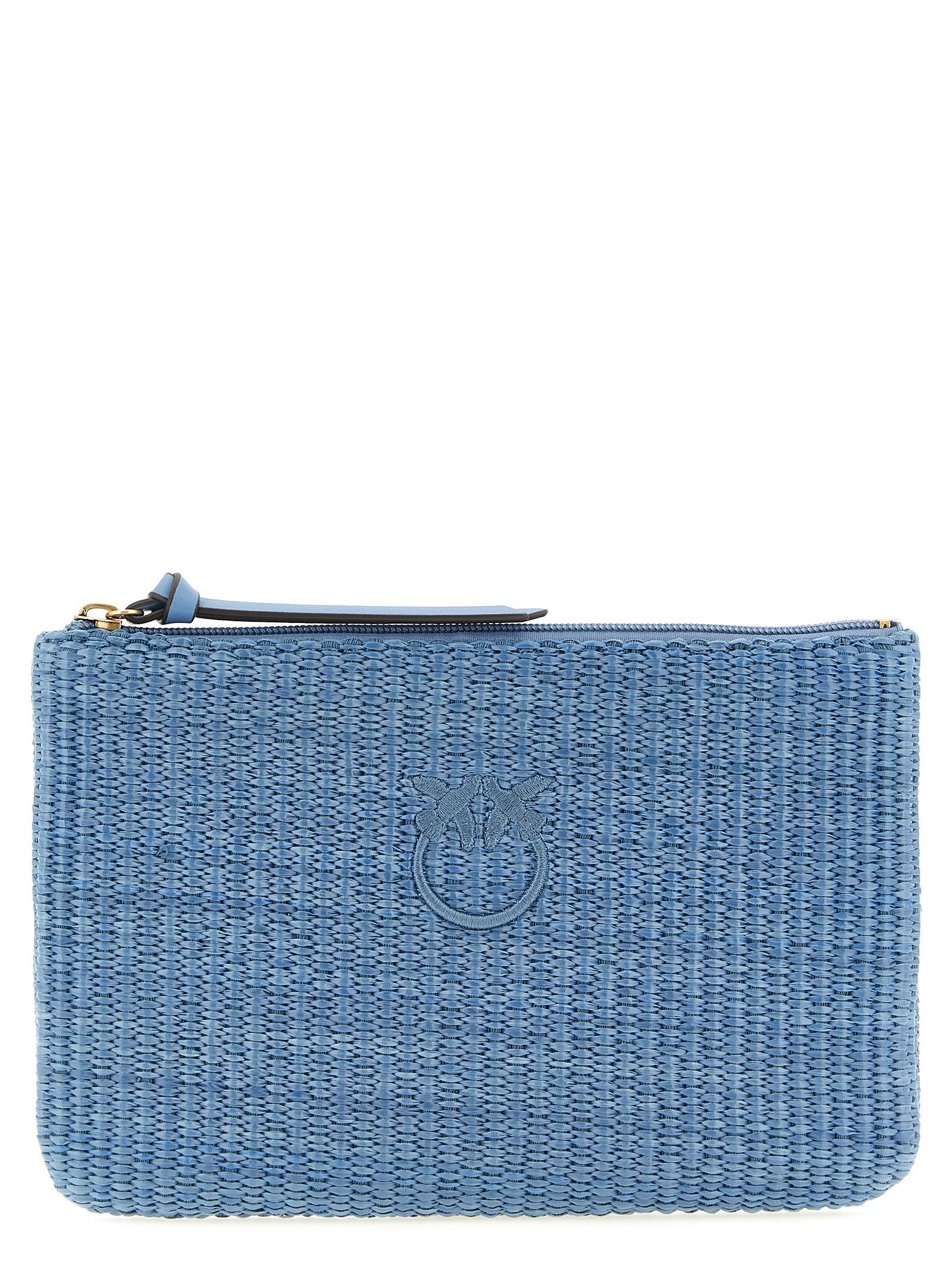 PINKO Blue Polypropylene Clutch Bag