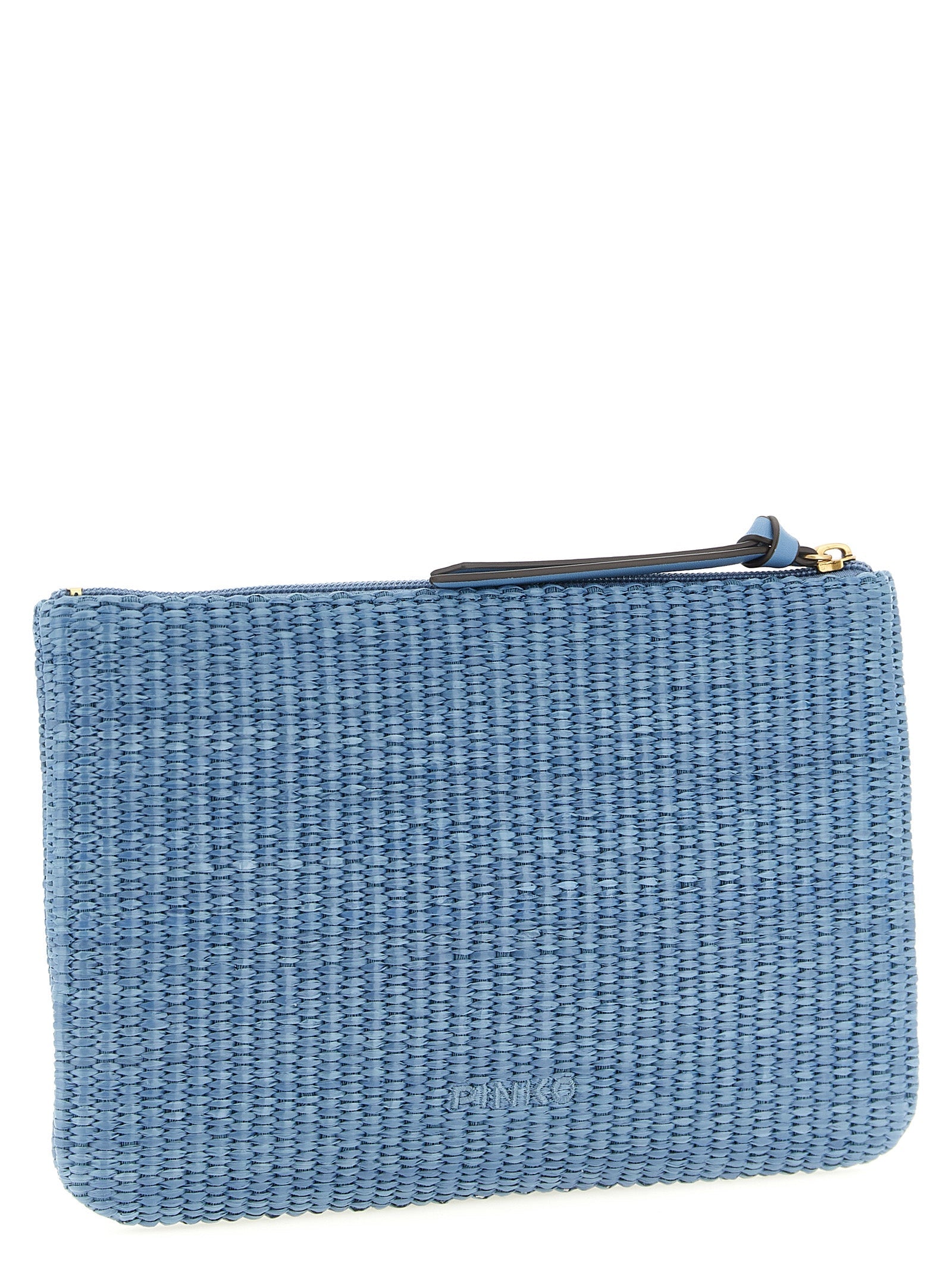 PINKO Blue Polypropylene Clutch Bag