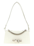 Alexander McQueen White Calfskin Shoulder Bag