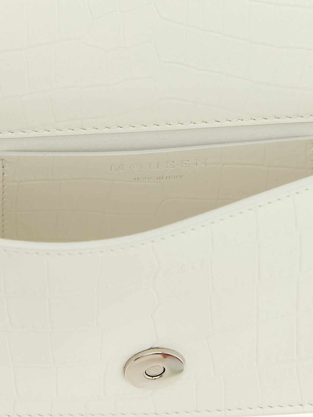 Alexander McQueen White Calfskin Shoulder Bag