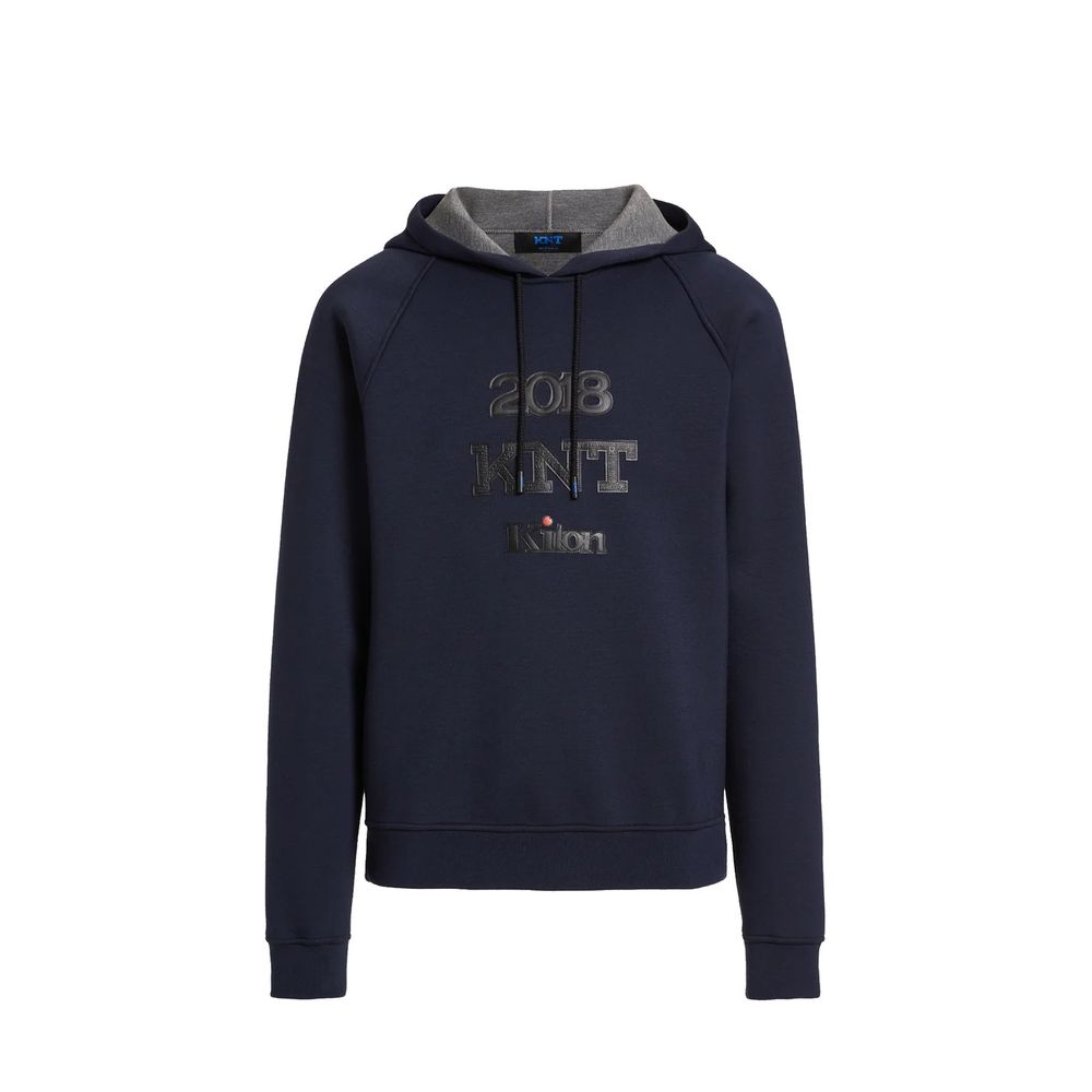 KNT KITON Blue Elastane Sweatshirt