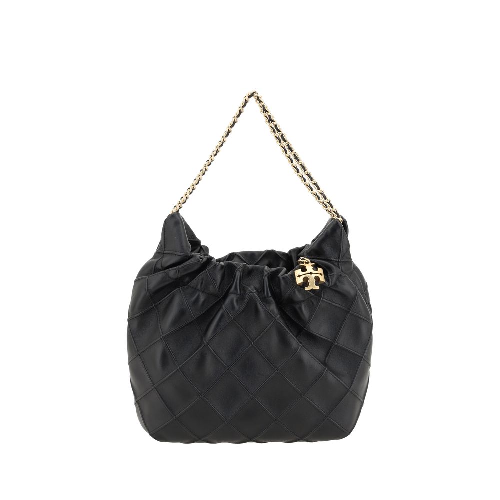 Tory Burch Black Lamb Ovis Aries Aries Shoulder Bag