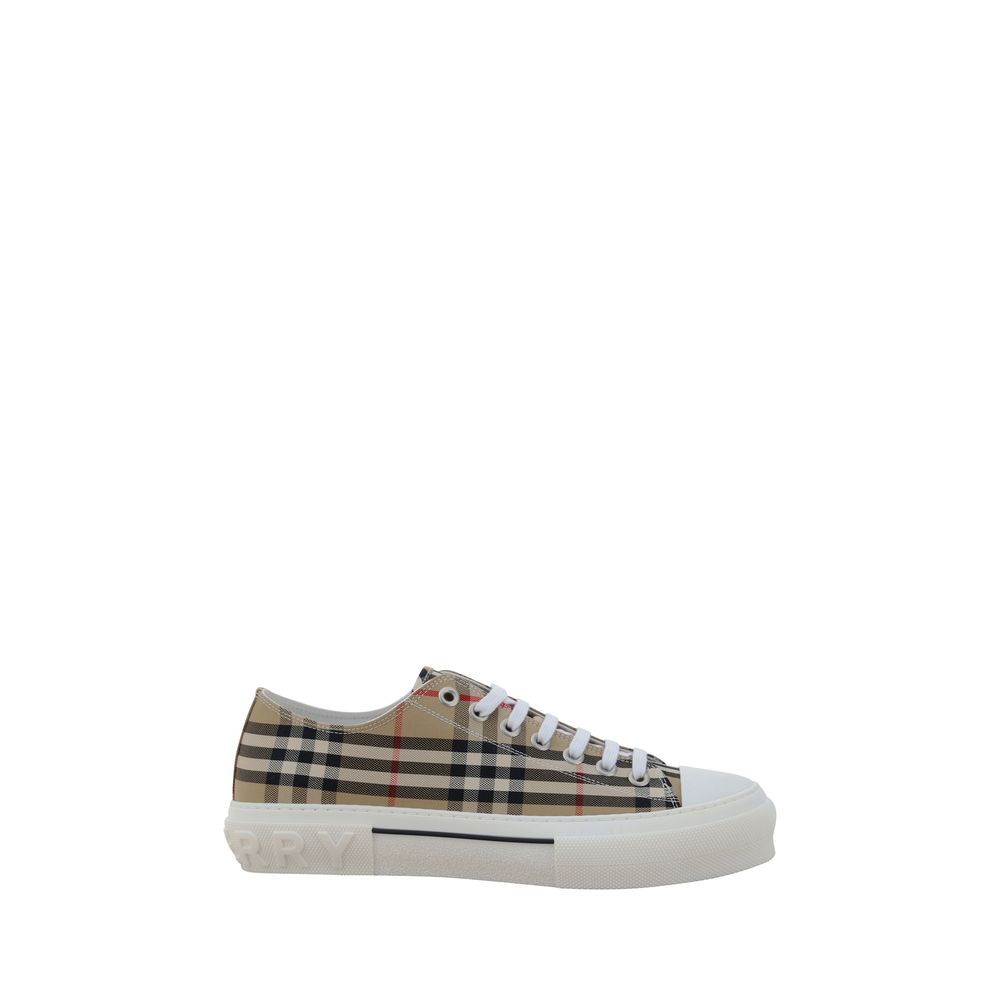 Burberry Brown Cotton Sneakers
