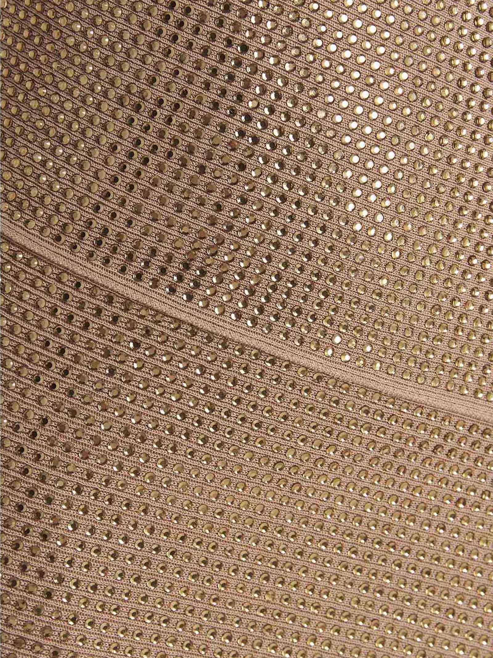 ANDREĀDAMO Beige Viscose Mini Skirt