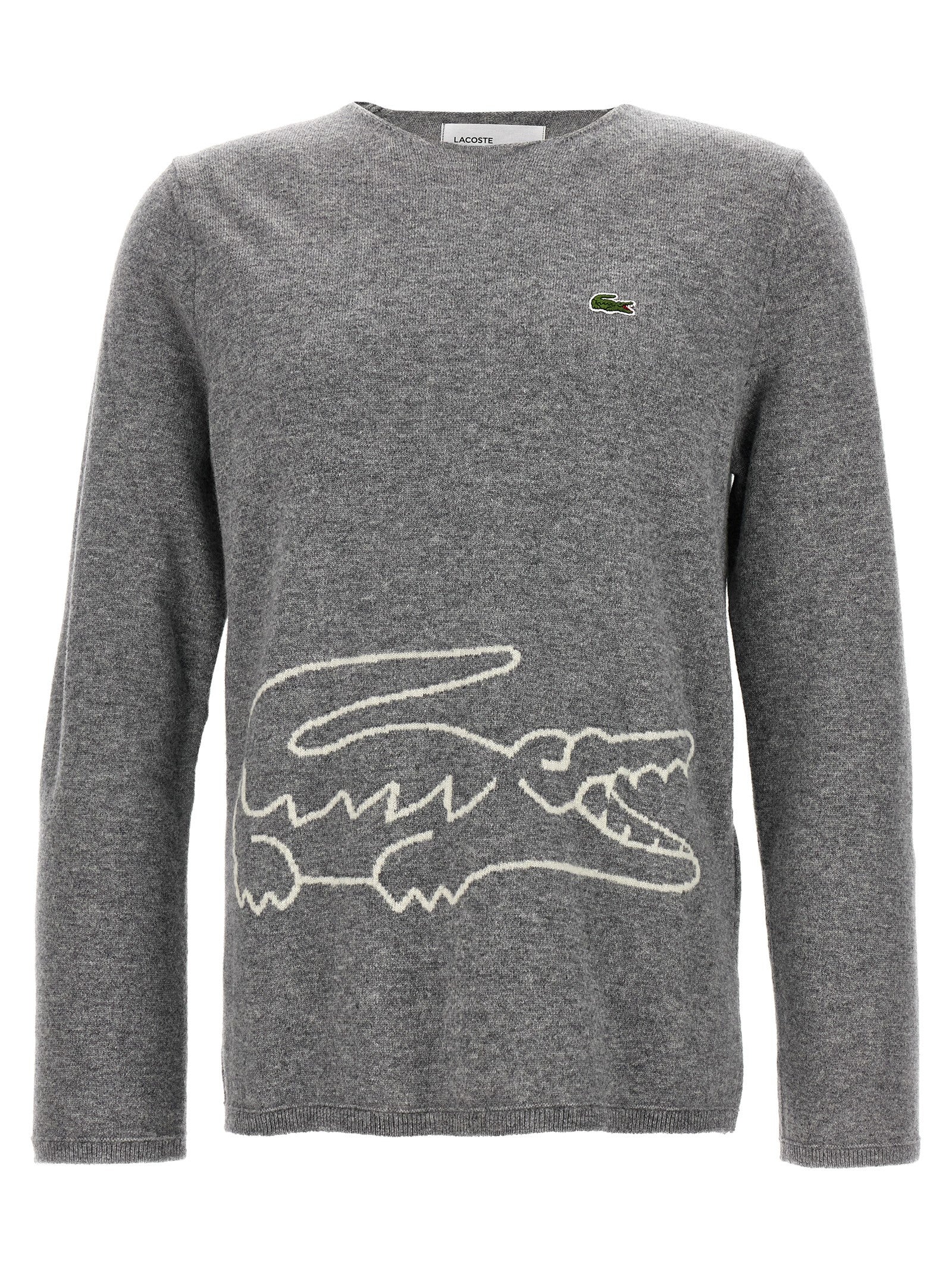 Comme Des Garçons Gray Wool Cardigan