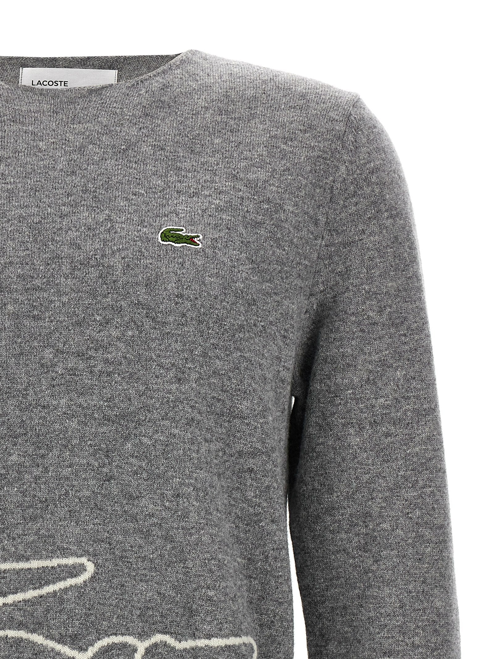 Comme Des Garçons Gray Wool Cardigan