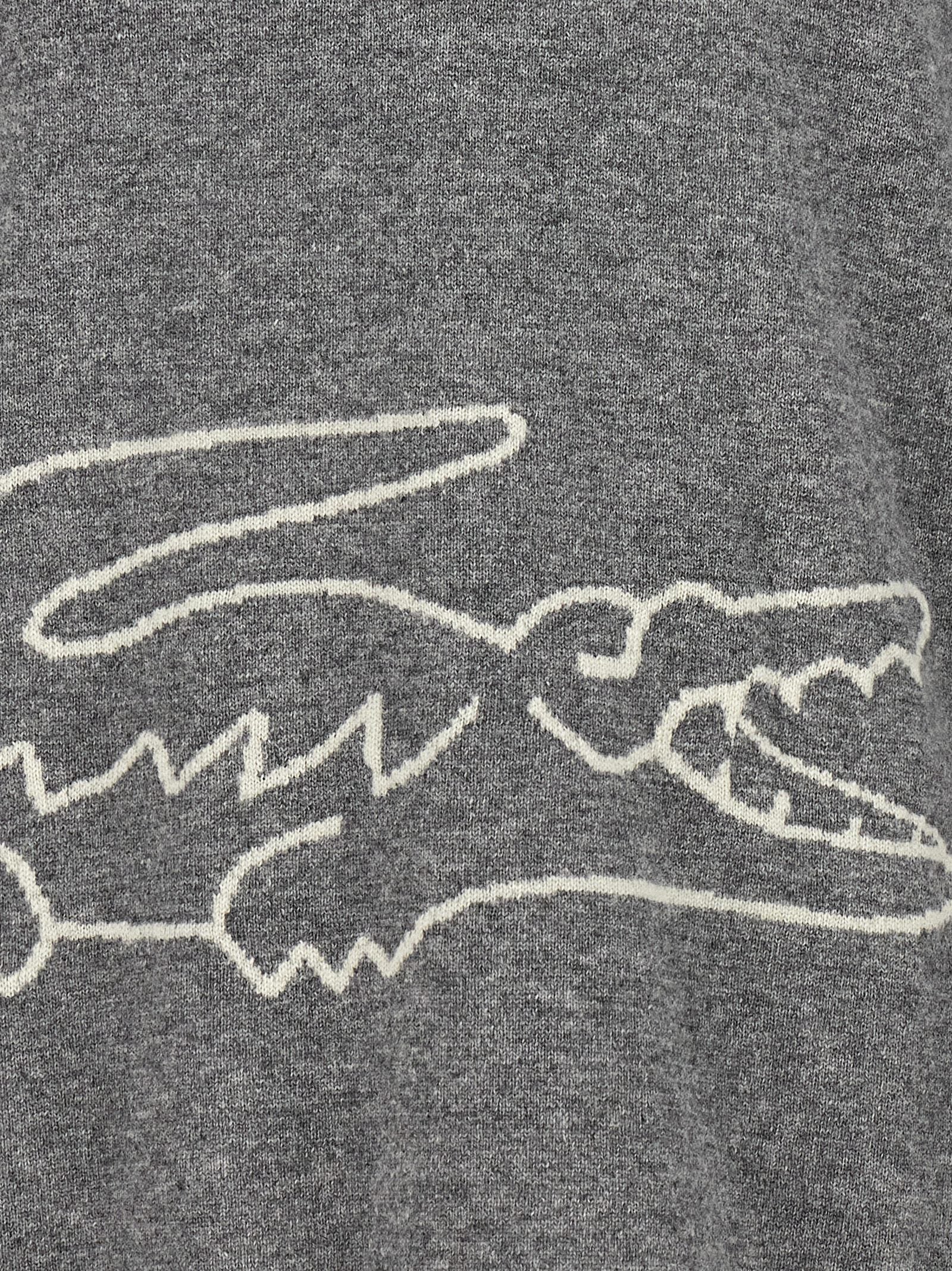 Comme Des Garçons Gray Wool Cardigan