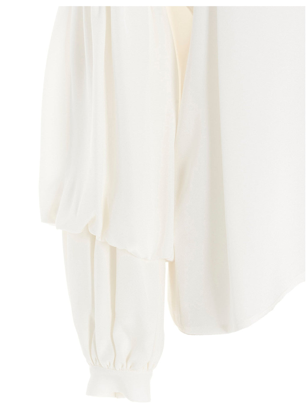 DI.LA3 PARI' White Silk Blouse