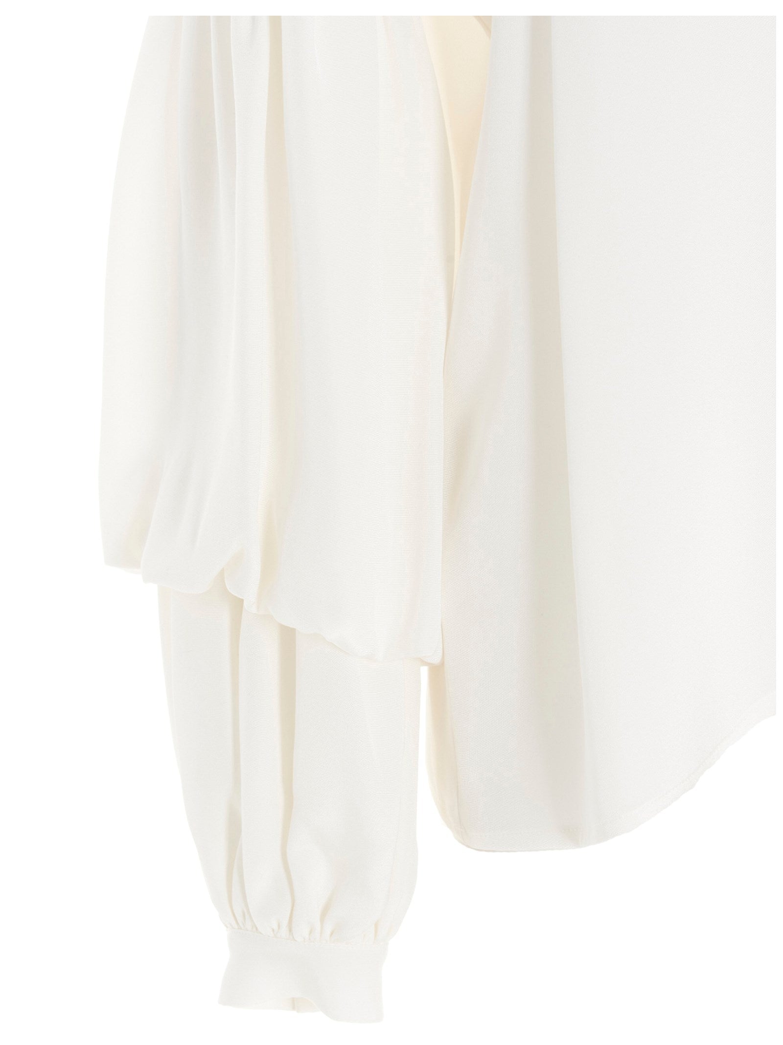 DI.LA3 PARI' White Silk Blouse