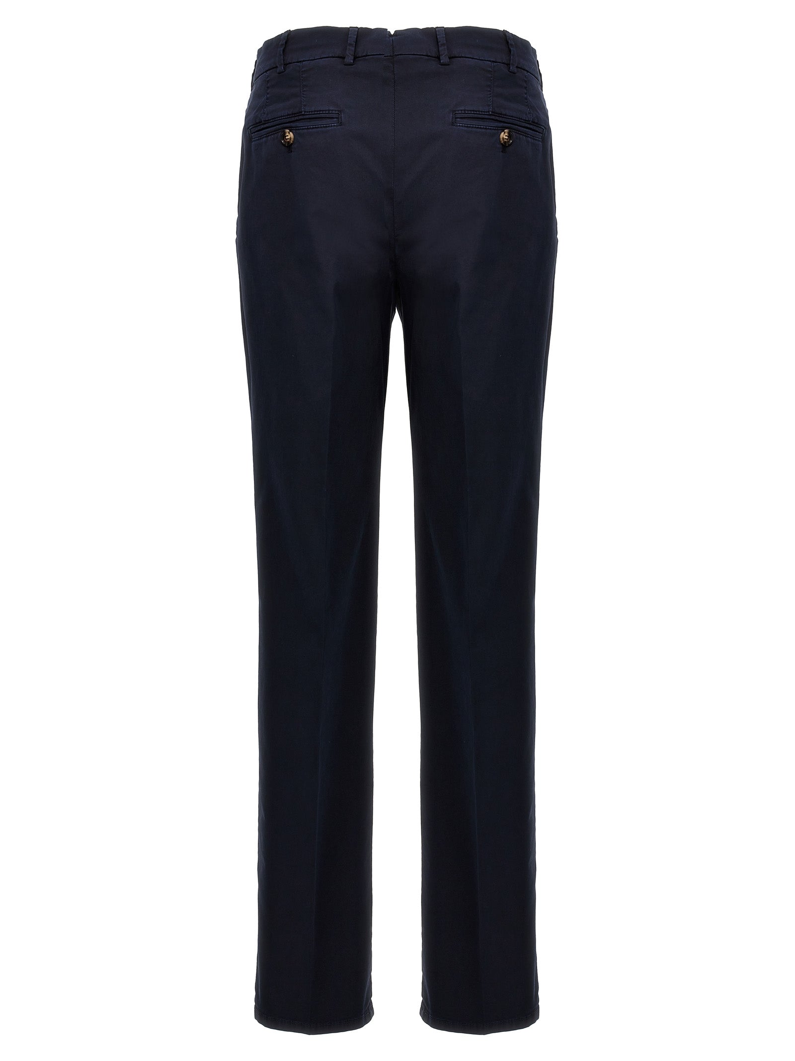 Brunello Cucinelli Blue Cotton Casual Pants