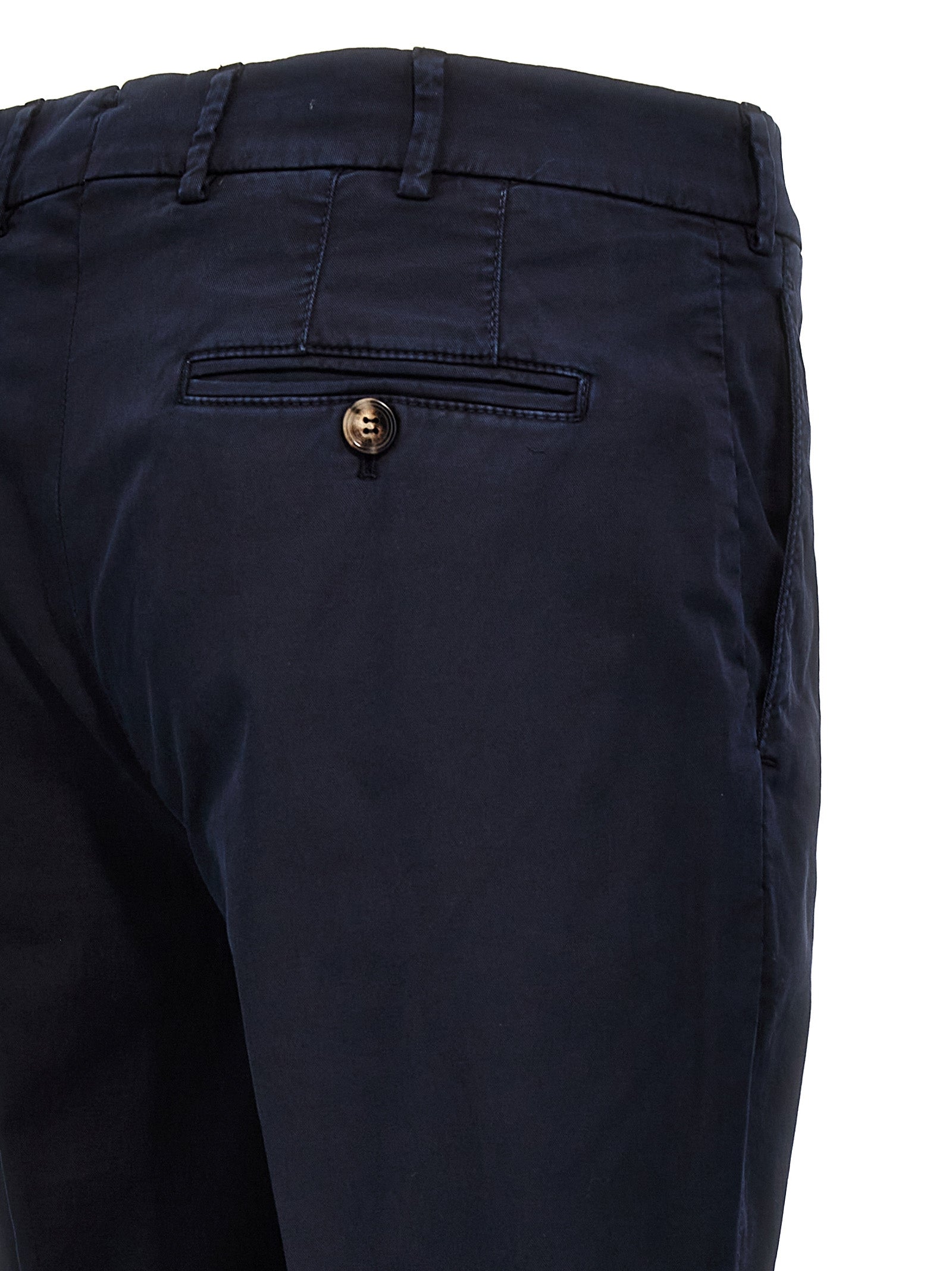 Brunello Cucinelli Blue Cotton Casual Pants