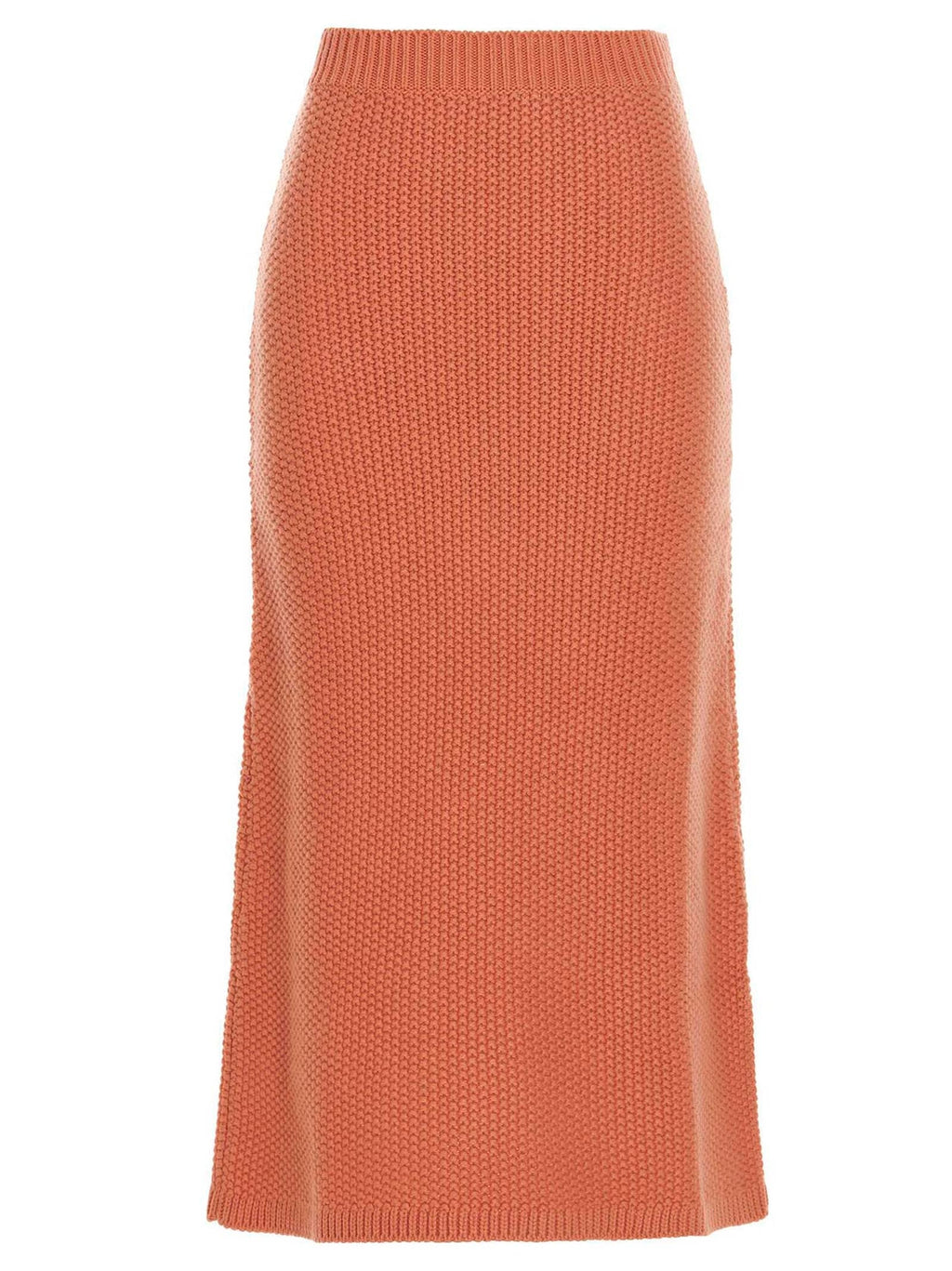 Chloé Orange Cashmere Mini Skirt